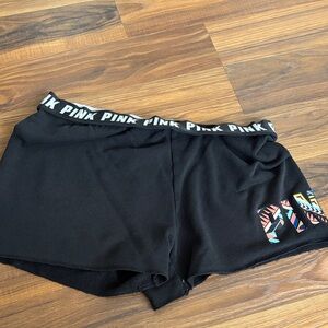 PINK Victoria's Secret Black Athletic Shorts